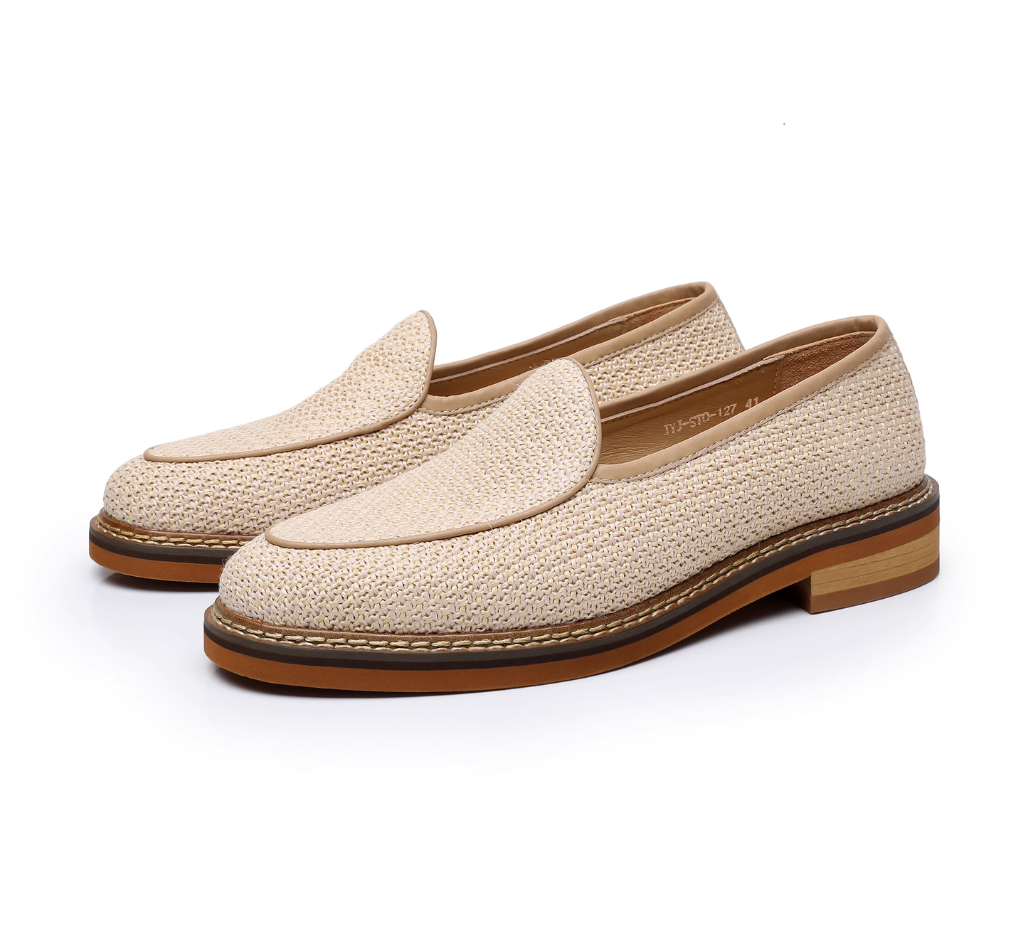Men's Slip-On Loafers: Artisan Stitching & Layered Sole Architecture