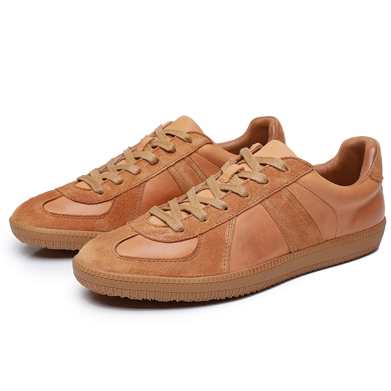 Men's Training Sneakers: Contrasting Tactile Textures & Supple Inner Comfort