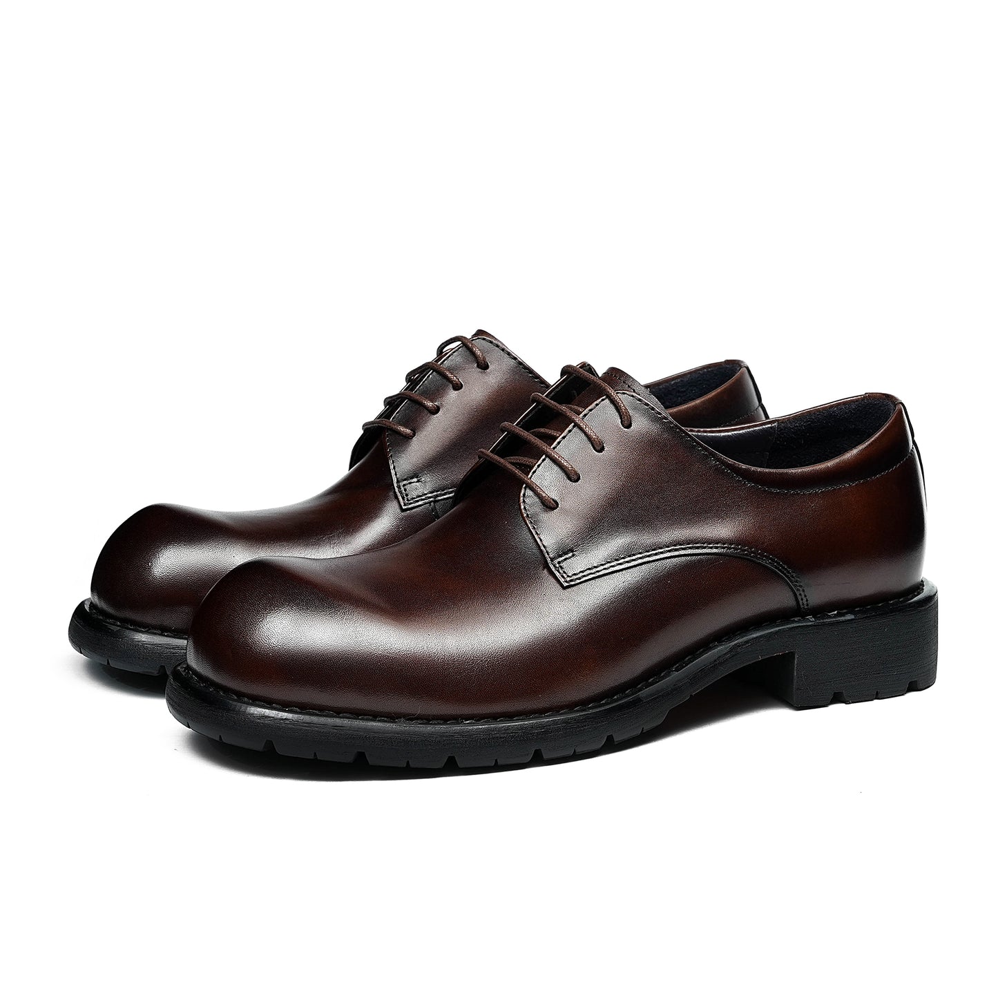 Men's Contemporary Derby: Upturned Toe & Refined Silhouette