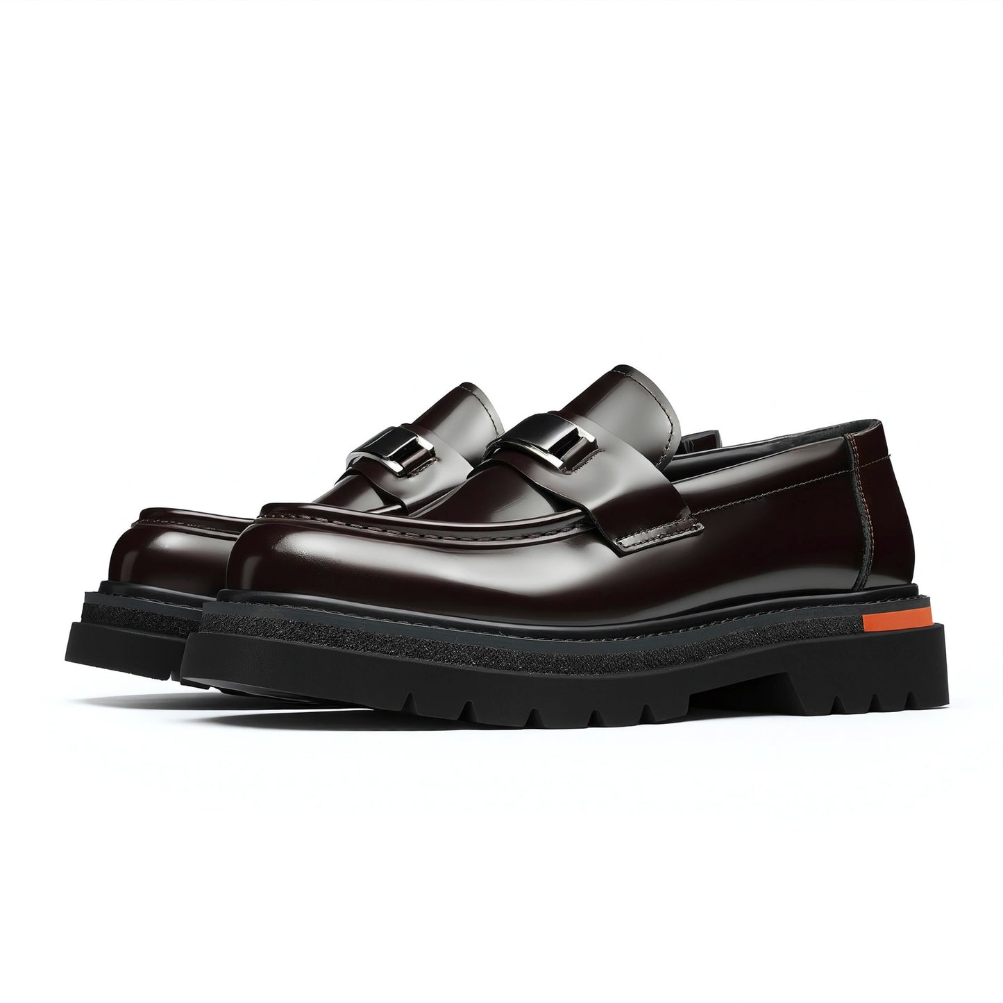 Men's Signature Hardware Loafers: Lustrous Grain & Terrain-Savvy Foundation