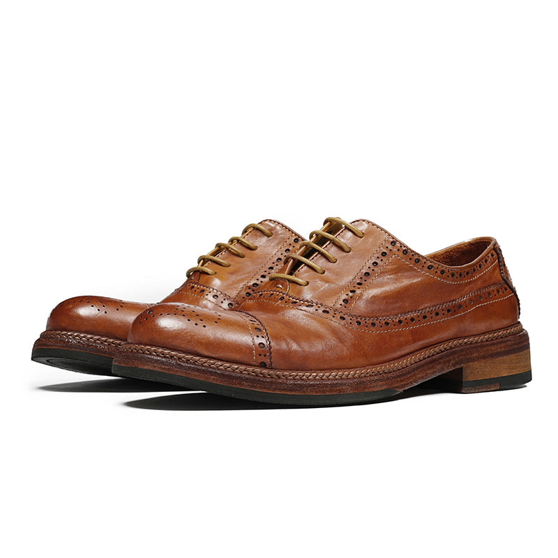 Men's Oxford Brogues - Rare Horween Leather & Goodyear Welt Craftsmanship