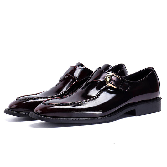 Men's Monk Strap Dress Shoes Metal Buckle Detail