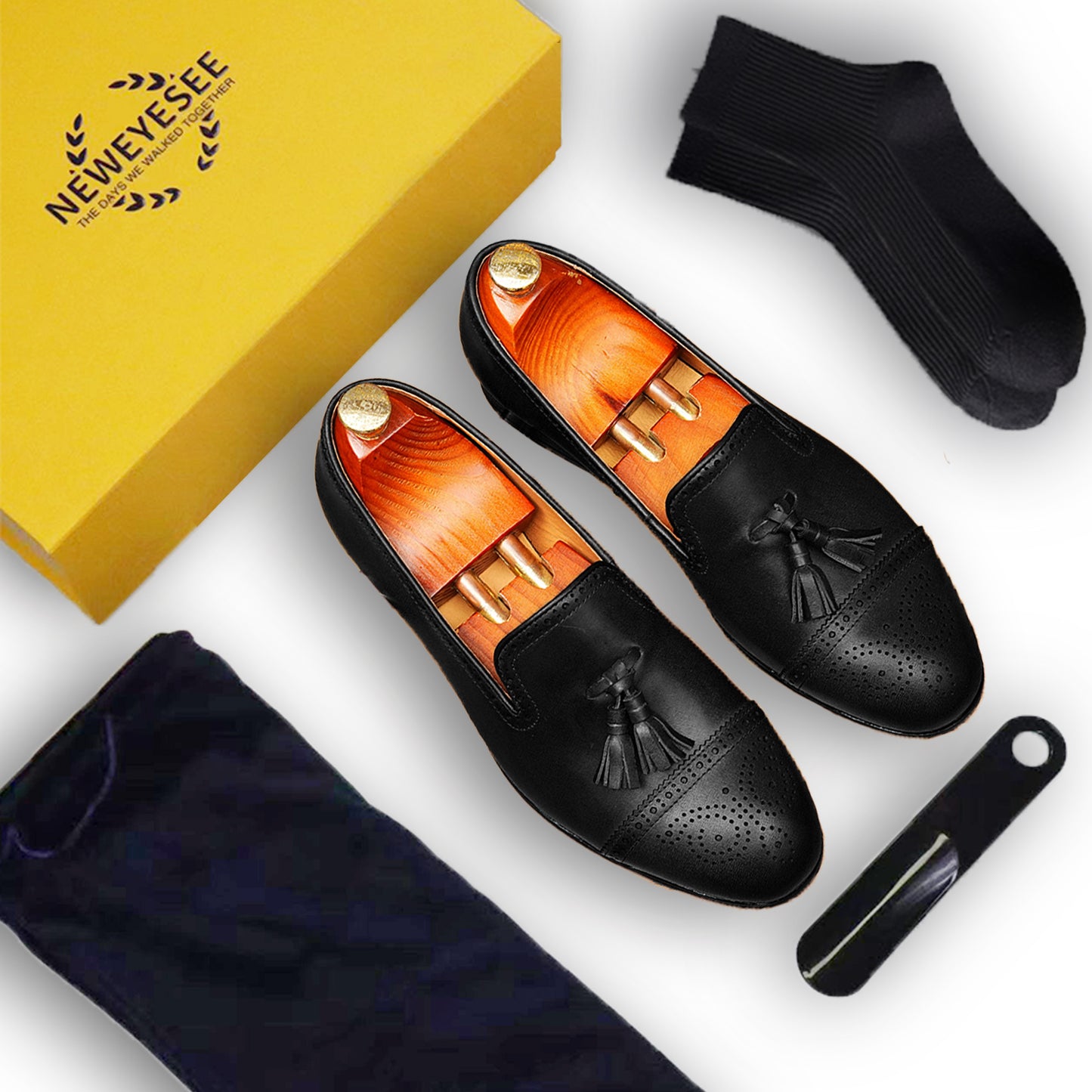Men's Loafers - Elegant Tassel & Brogue Design for Formal & Casual