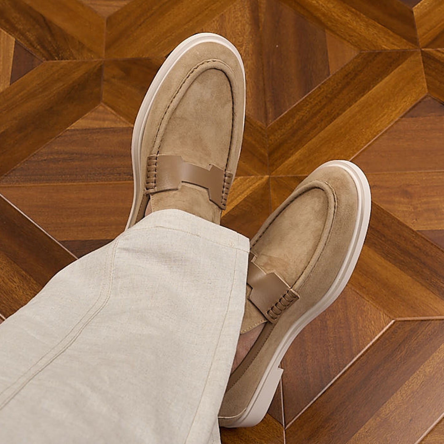 Suede Slip-On Men's Loafers | Soft Texture & Clean Minimal Profile