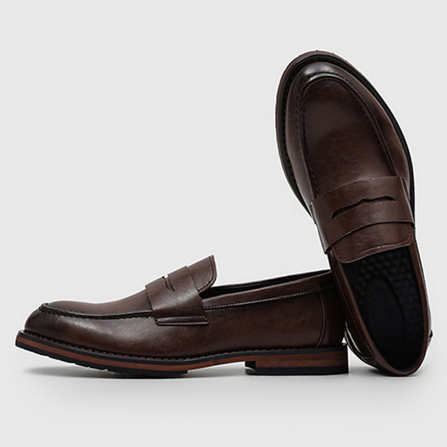Classic Men's Loafer with Signature Strap Design