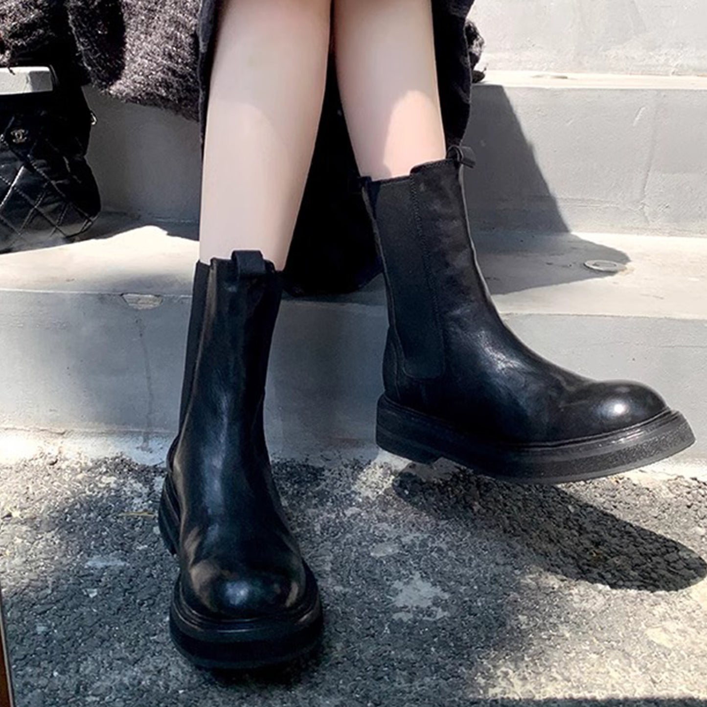 Women's The Confident City Boot: Sculptural Platform & Sleek Contour