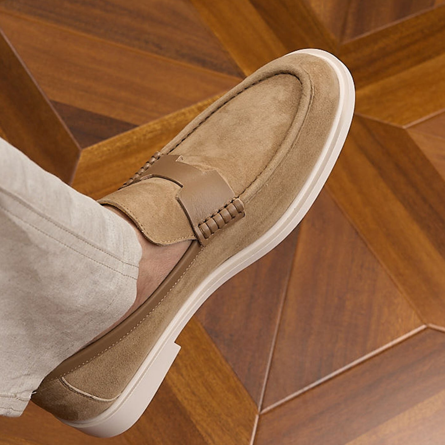 Suede Slip-On Men's Loafers | Soft Texture & Clean Minimal Profile