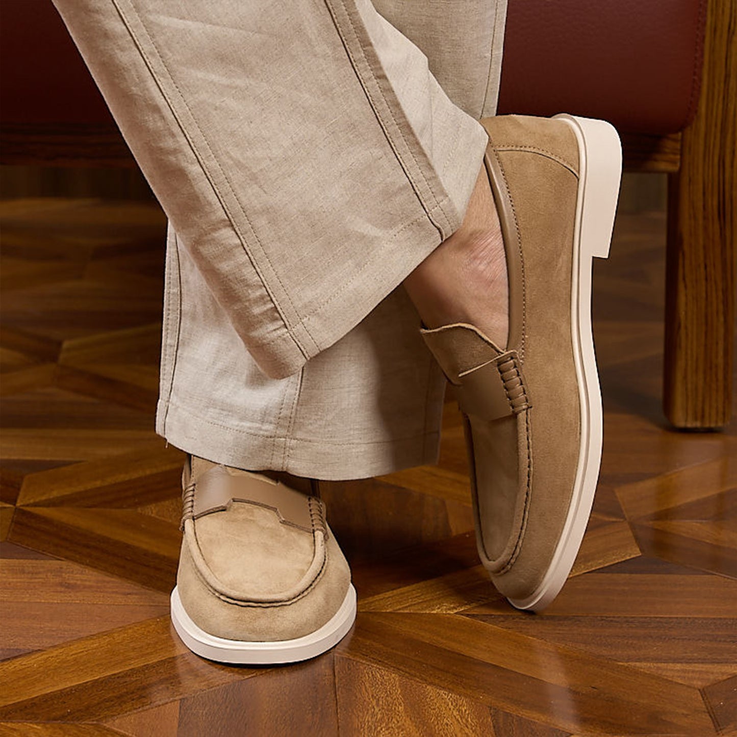Suede Slip-On Men's Loafers | Soft Texture & Clean Minimal Profile