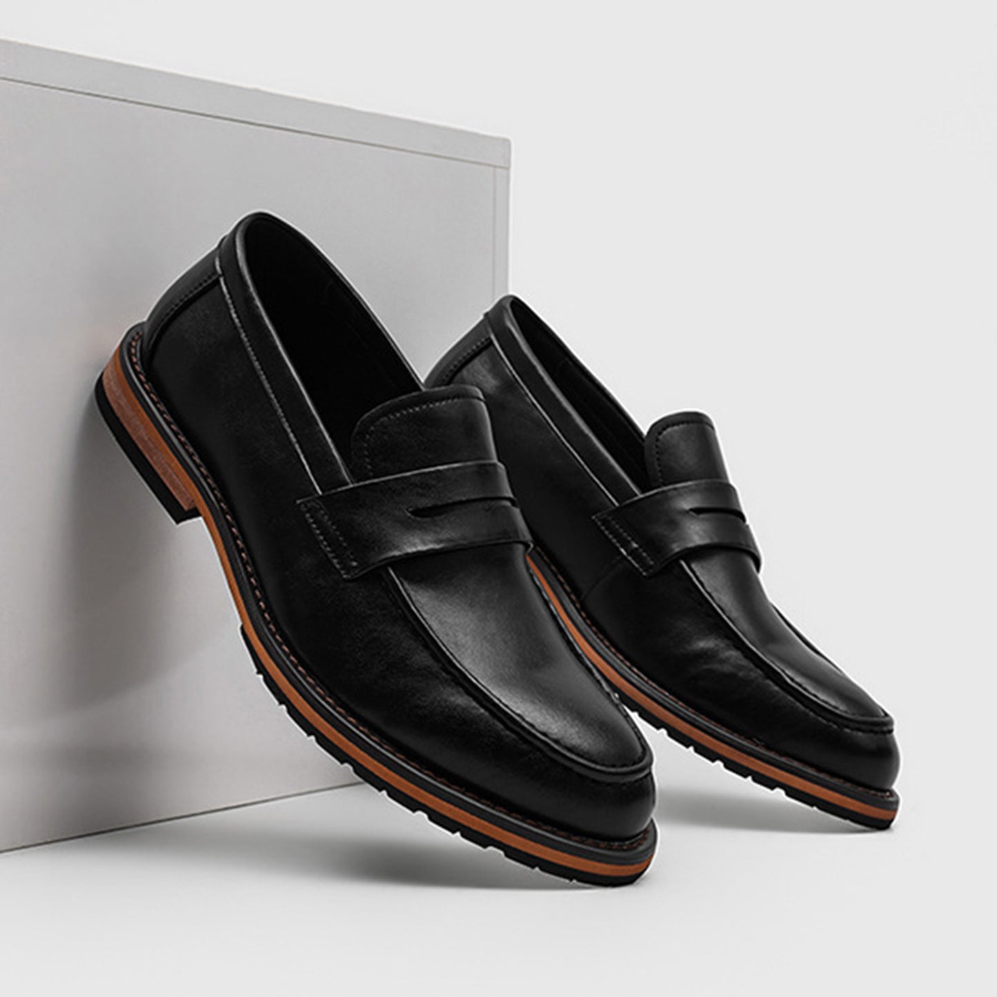 Classic Men's Loafer with Signature Strap Design