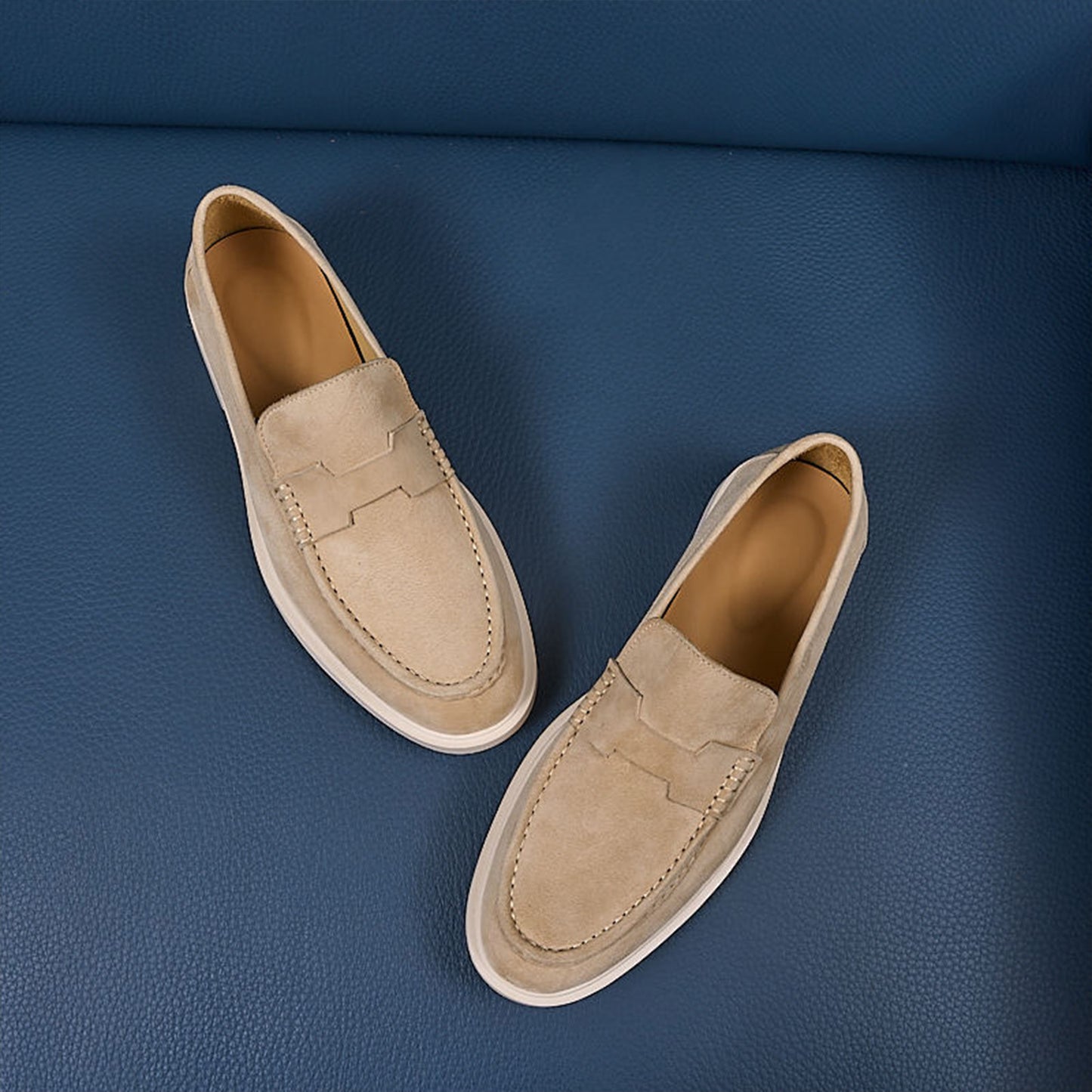 Suede Slip-On Men's Loafers | Soft Texture & Clean Minimal Profile
