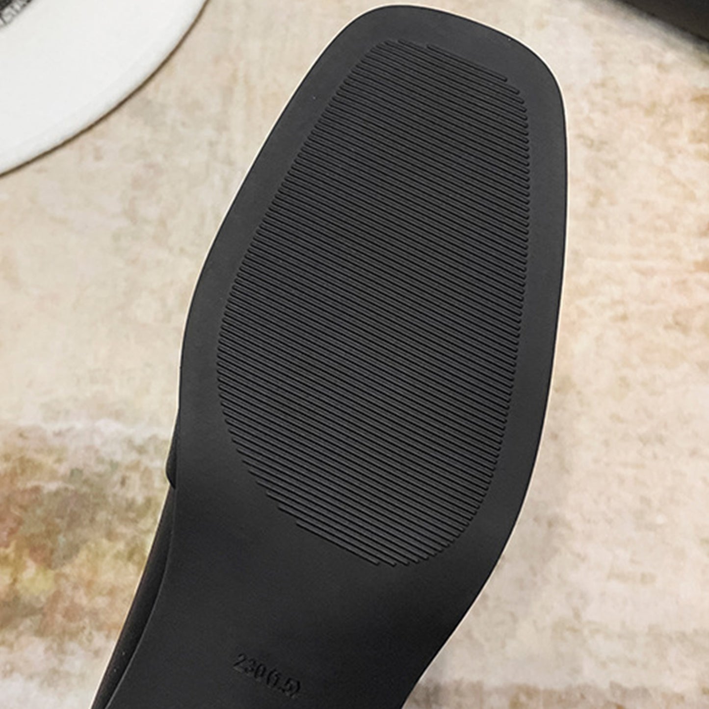 Square-Toe Loafers for Women with Statement Metallic Buckle