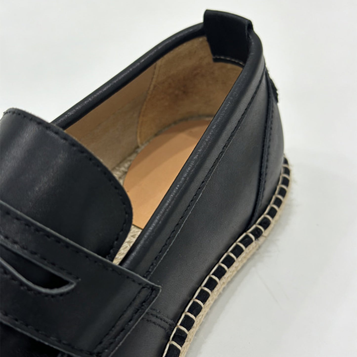 Men's Loafers Classic Slip-On with Refined Buckle Fastening & Woven-Texture Sole