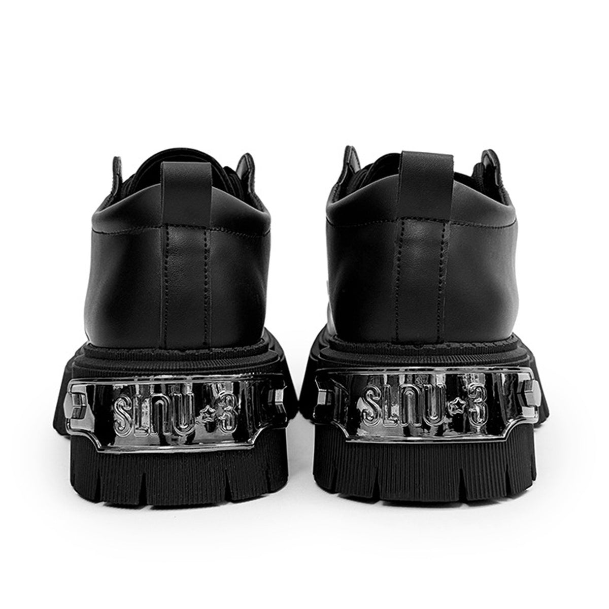 Men's Chunky Platform Derby Shoes | with Metallic Studs