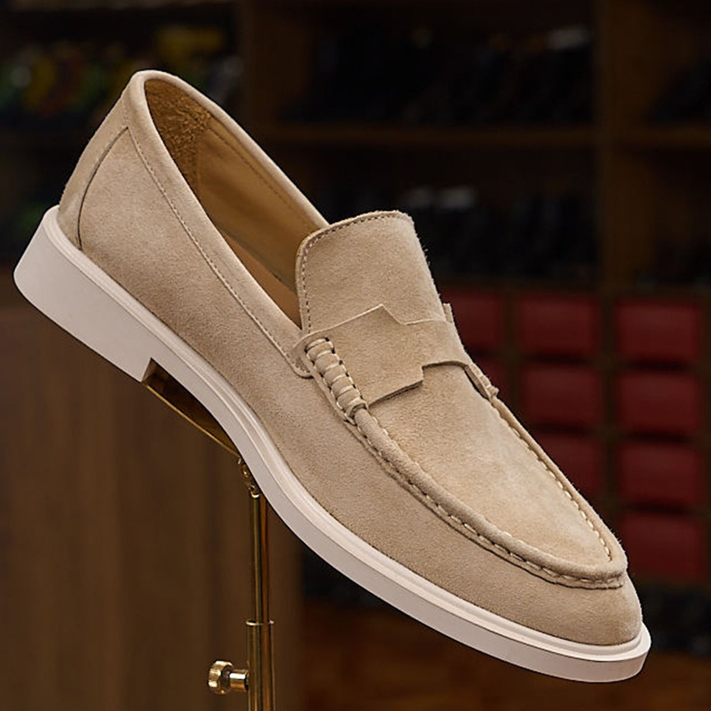 Suede Slip-On Men's Loafers | Soft Texture & Clean Minimal Profile