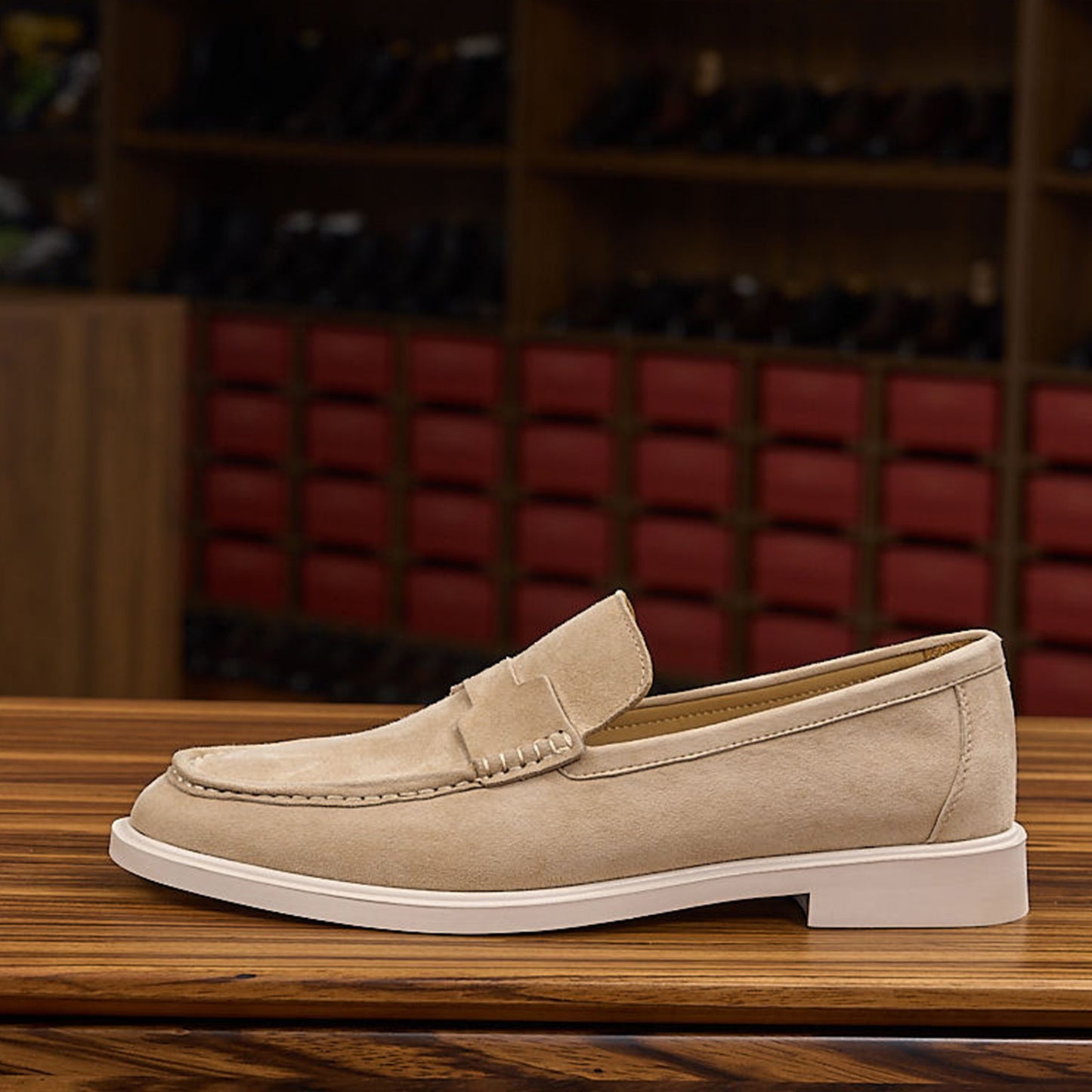 Suede Slip-On Men's Loafers | Soft Texture & Clean Minimal Profile