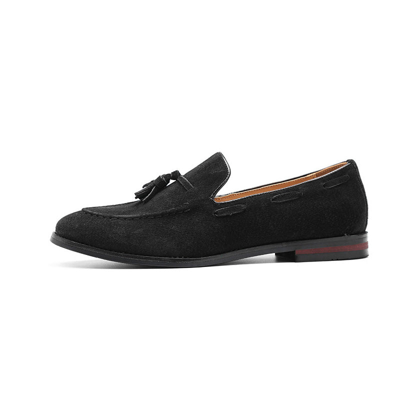 Men's Tassel Suede Loafers Sophisticated Casual Style
