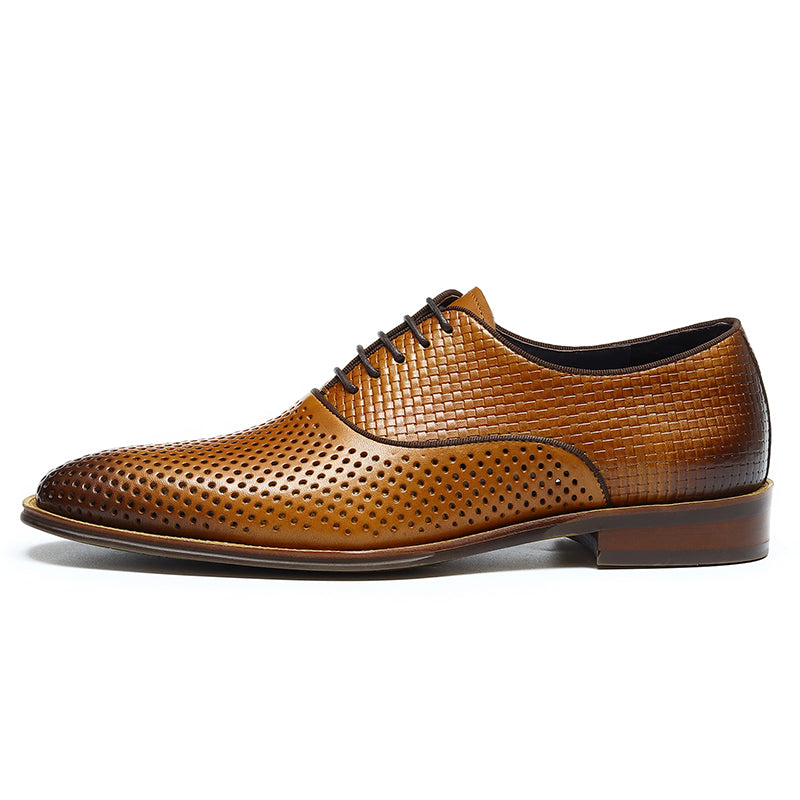 Men's Perforated Oxford Shoes Breathable Mesh