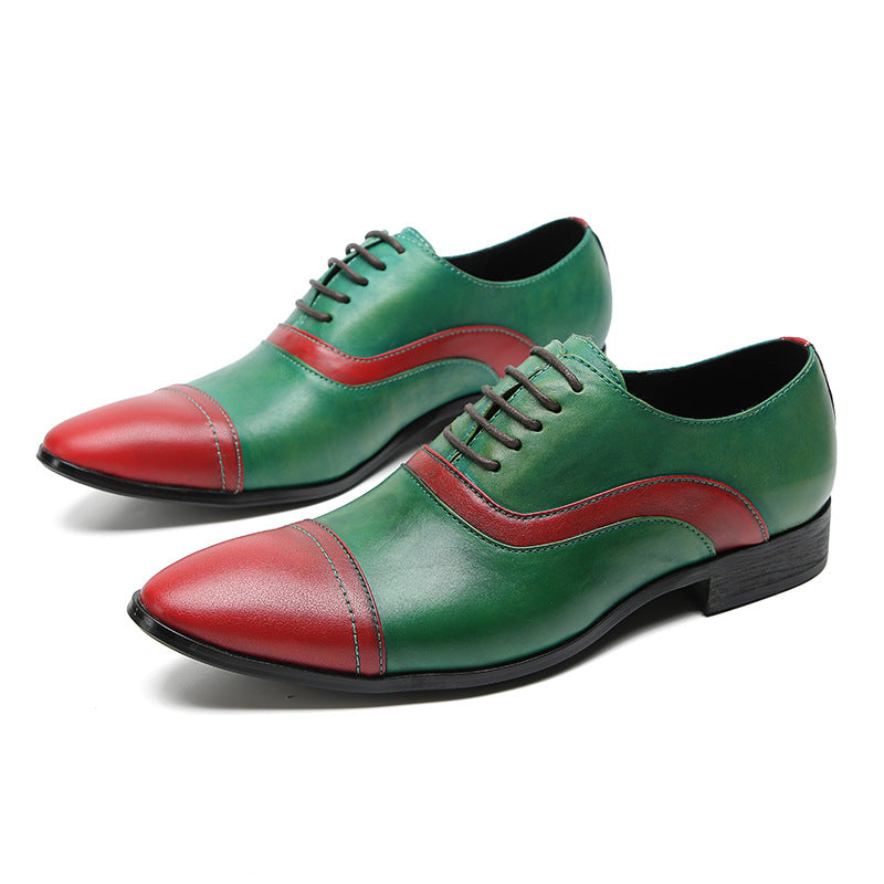 Men’s Two-Tone Leather Oxford Shoes