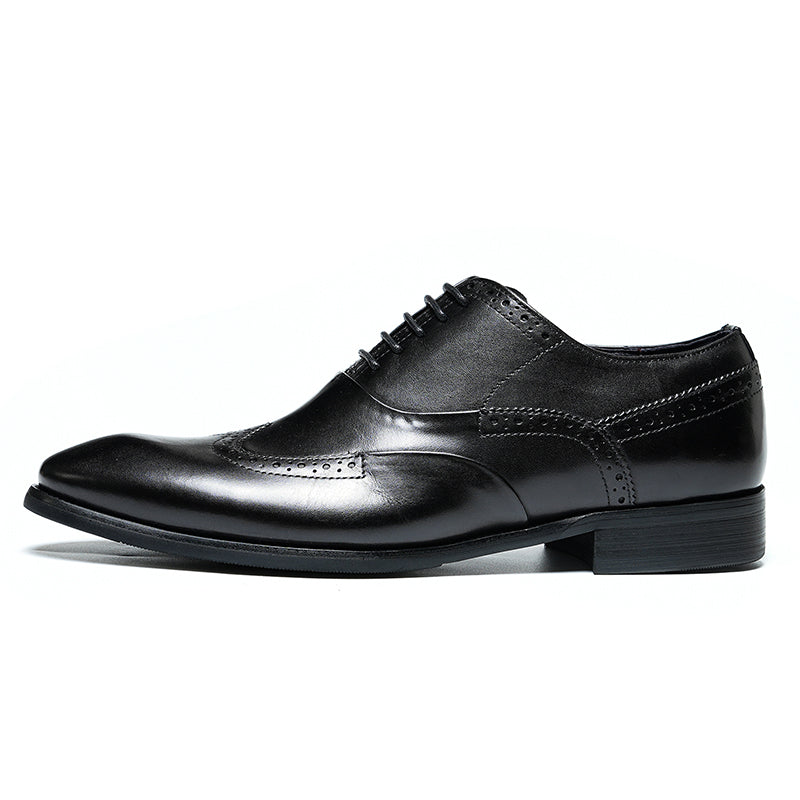 Men's Brogue Oxford Shoes Intricate Detailing
