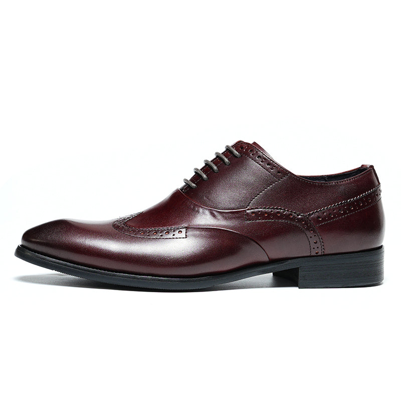Men's Brogue Oxford Shoes Intricate Detailing