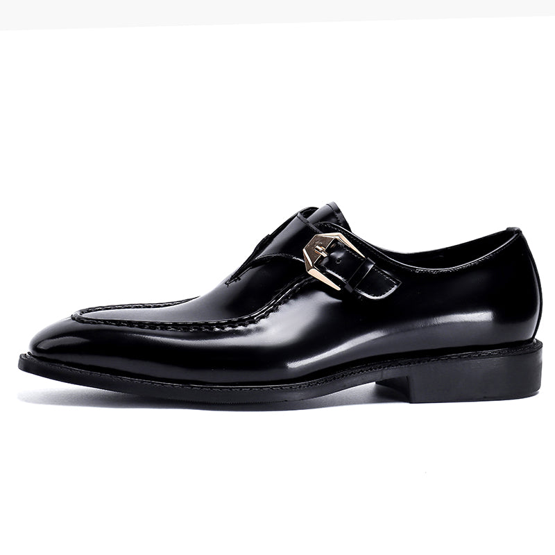 Men's Monk Strap Dress Shoes Metal Buckle Detail