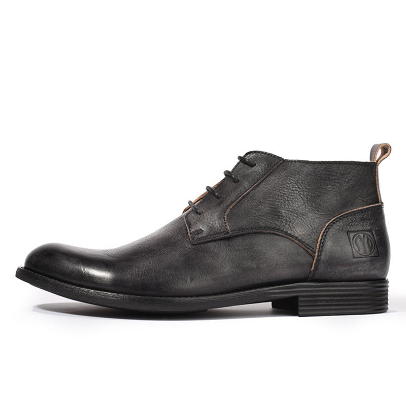 Heritage-Inspired Martin Boots: Time-Worn Patina & Classic Stitching Details