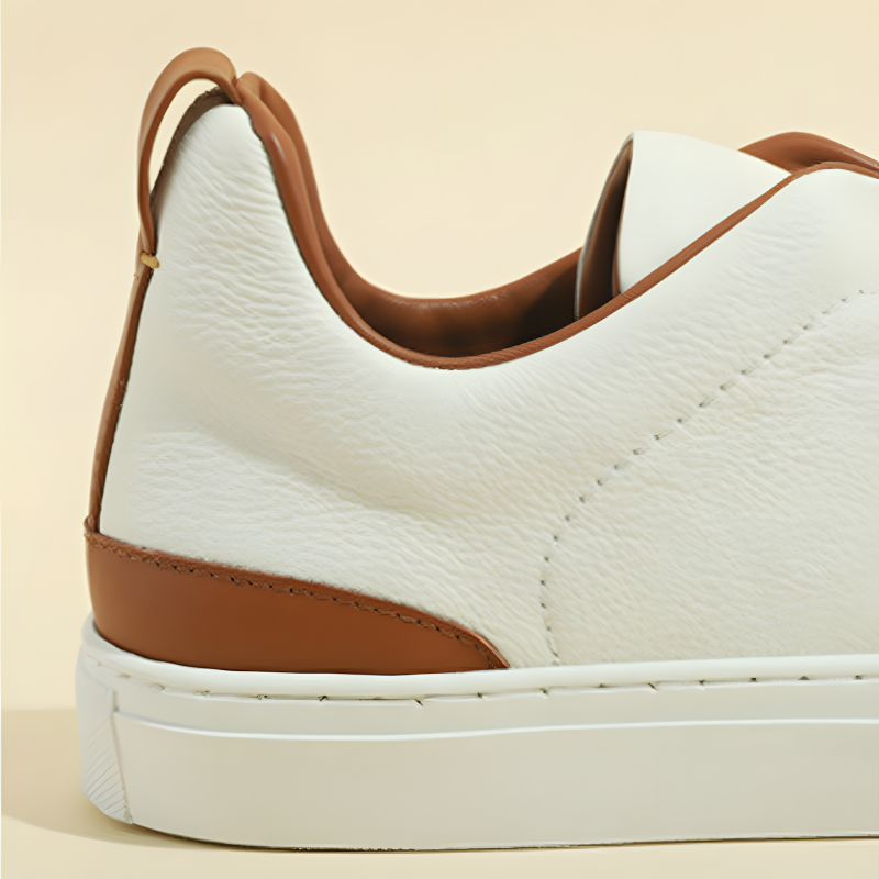 Men's Sneakers Minimalist Leather Slip-On Shoes
