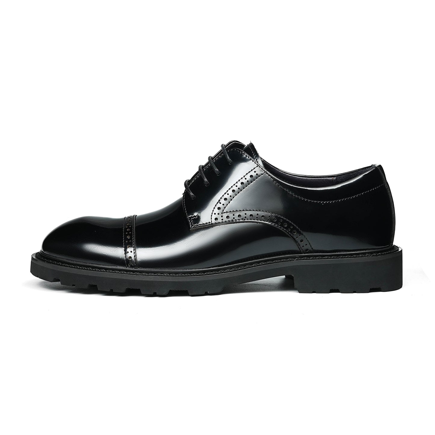 Men's Cap Toe Derby: Artisan Stitching & All-Terrain Assurance
