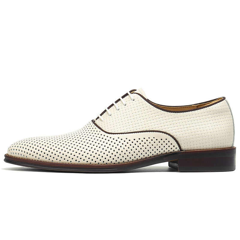 Men's Perforated Oxford Shoes Breathable Mesh