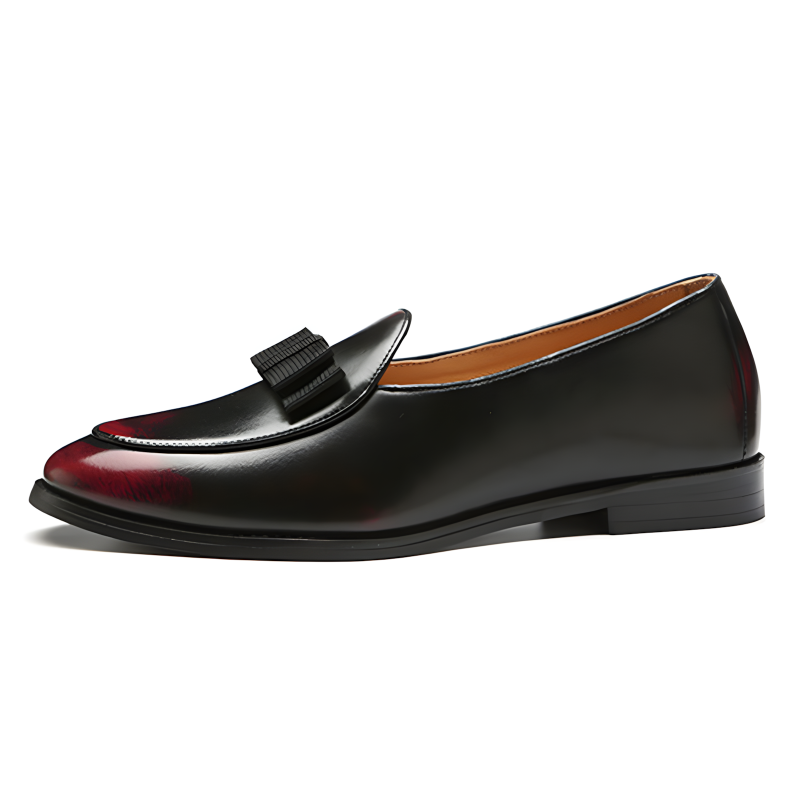 Men’s Patent Leather Bow Loafers