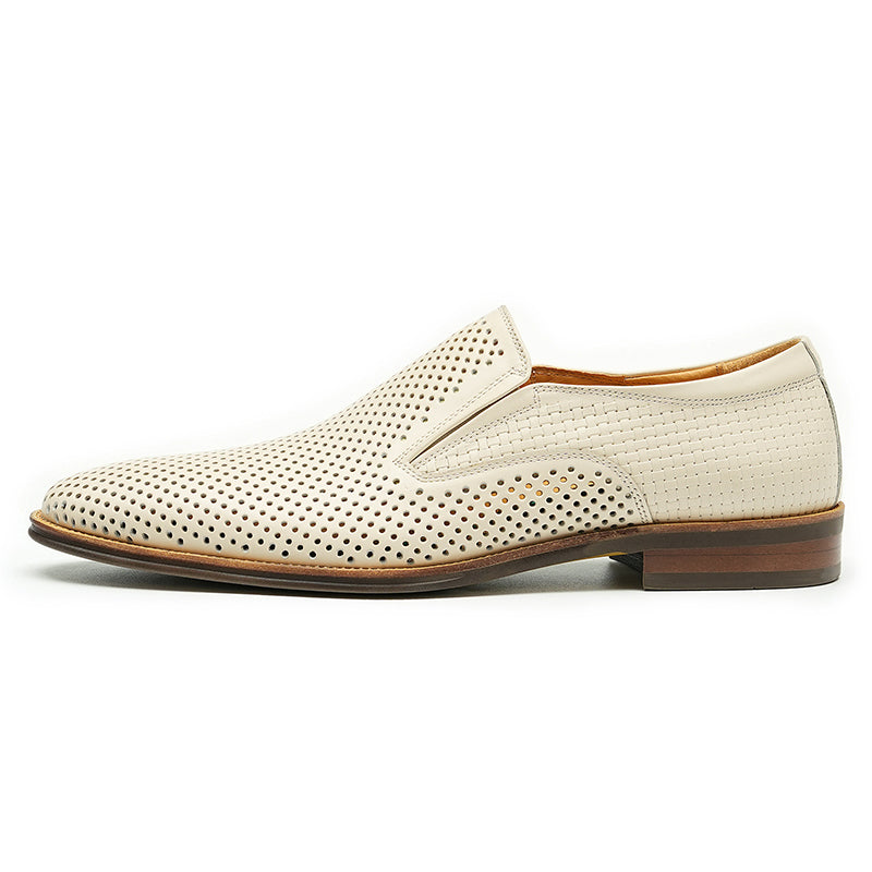 Men's Perforated Leather Loafers