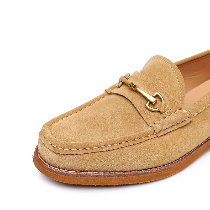 Men's Suede Loafers: Signature Hardware & Textured Comfort