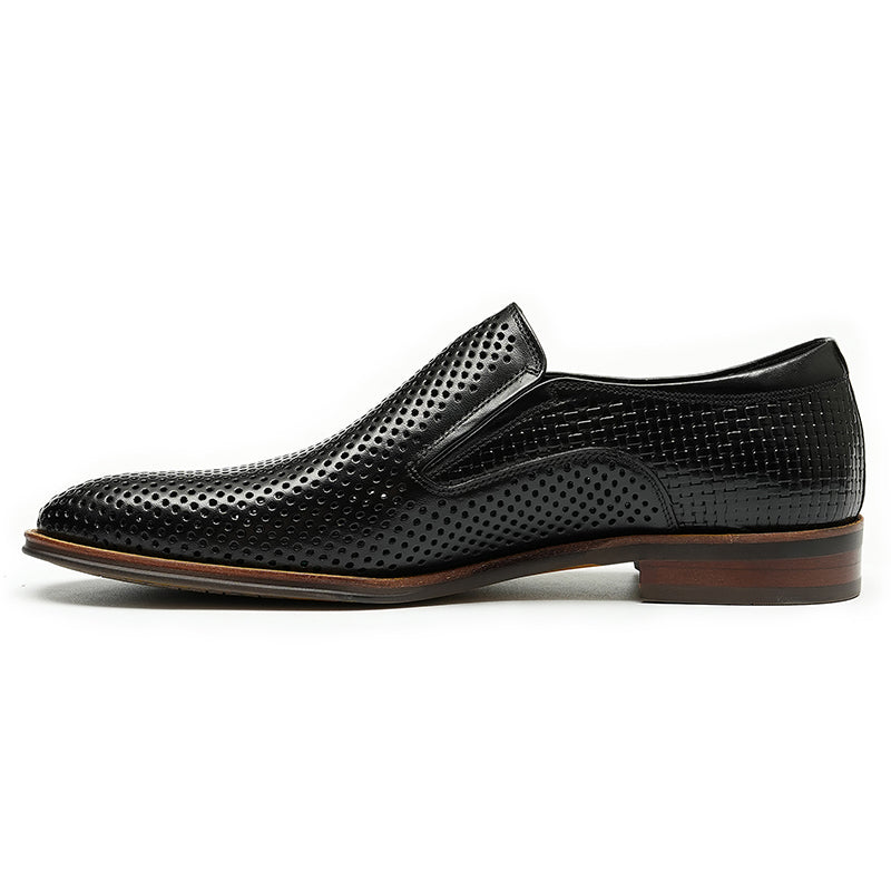 Men's Perforated Leather Loafers