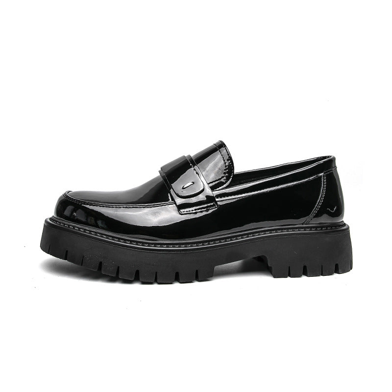Modern Two-Tone Men's Loafers: Architectural Sole & Streamlined Silhouette
