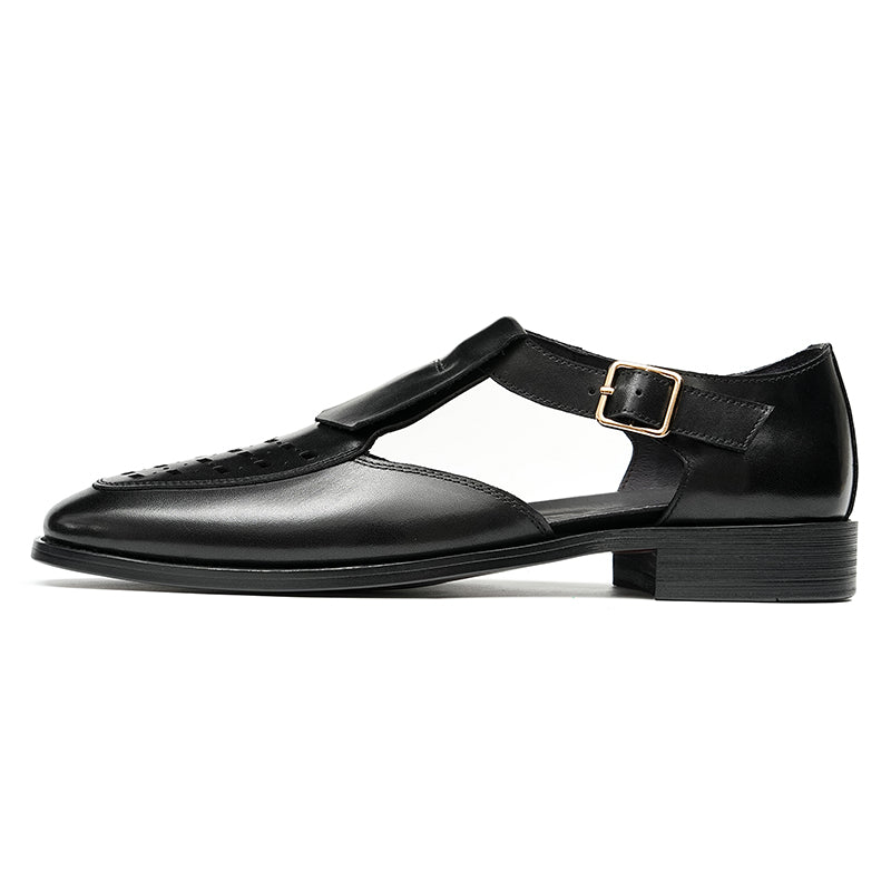Men’s Cutout Roman Shoes Fisherman Sandals