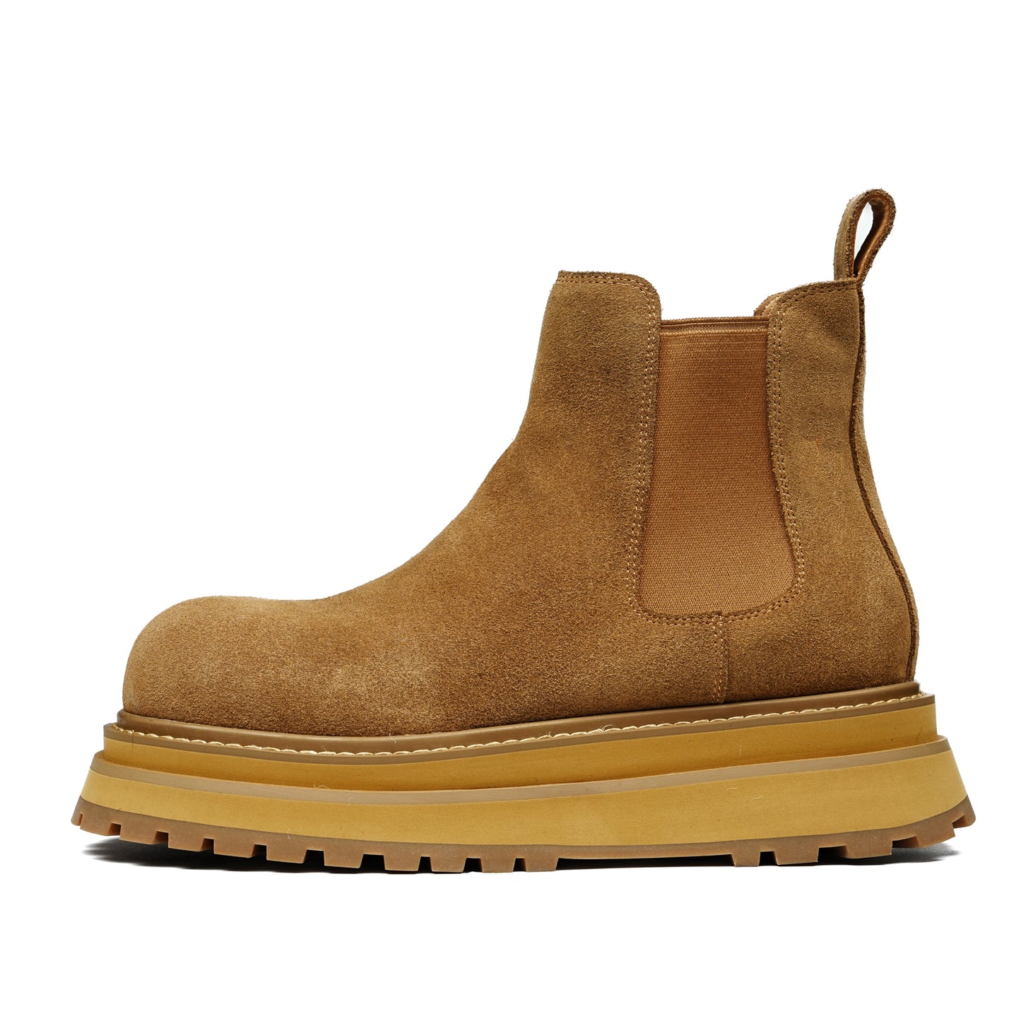 Men's Urban Sculpture Chelsea Boots: Architectural Sole & Streamlined Silhouette