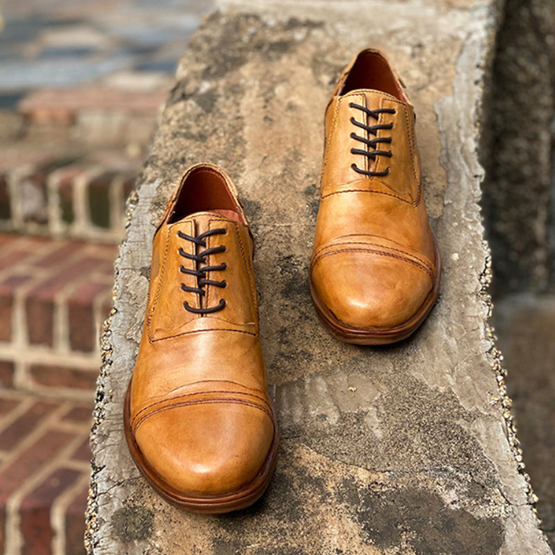Men's Oxford Shoes Vintage Handcrafted Leather