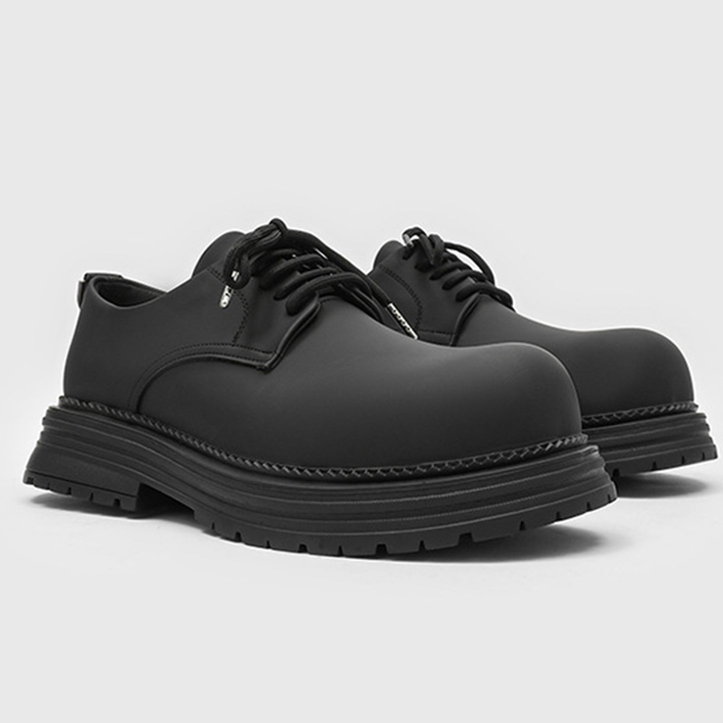 Men's Derby Shoes Chunky Sole with a Modern Rounded Toe