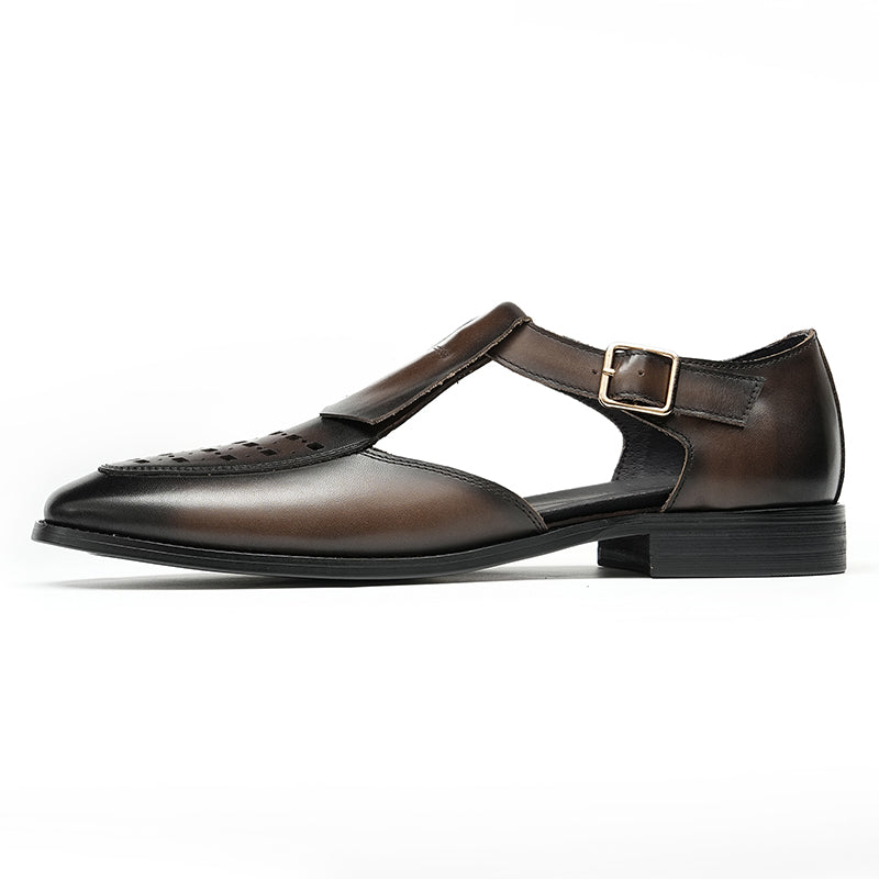 Men’s Cutout Roman Shoes Fisherman Sandals