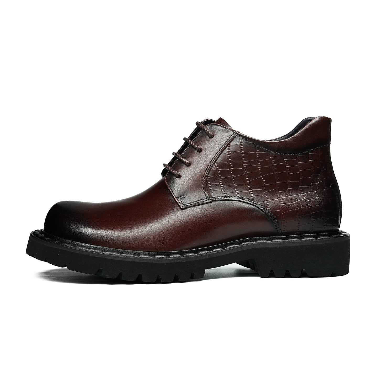 Men's Martin Boots Urban Rhythm: Textured Harmony & Bold Sole Composition