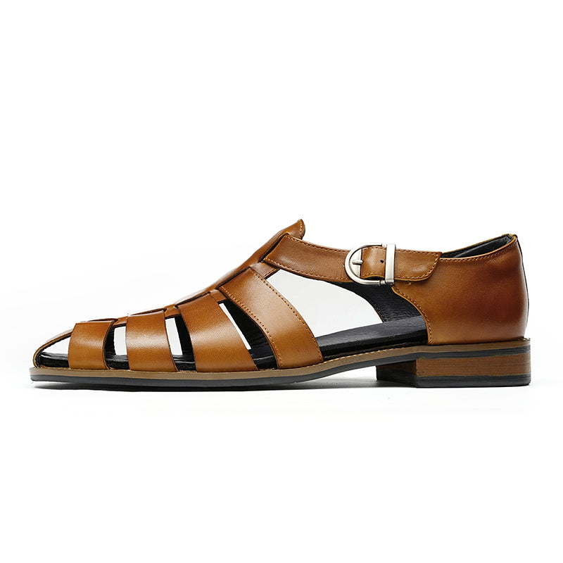Classic Men’s Leather Fisherman Dress Sandals
