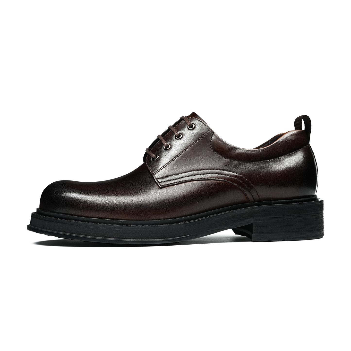 Urban Ease Men's Derby Shoes: Side Elastic Panels & Streamlined Design