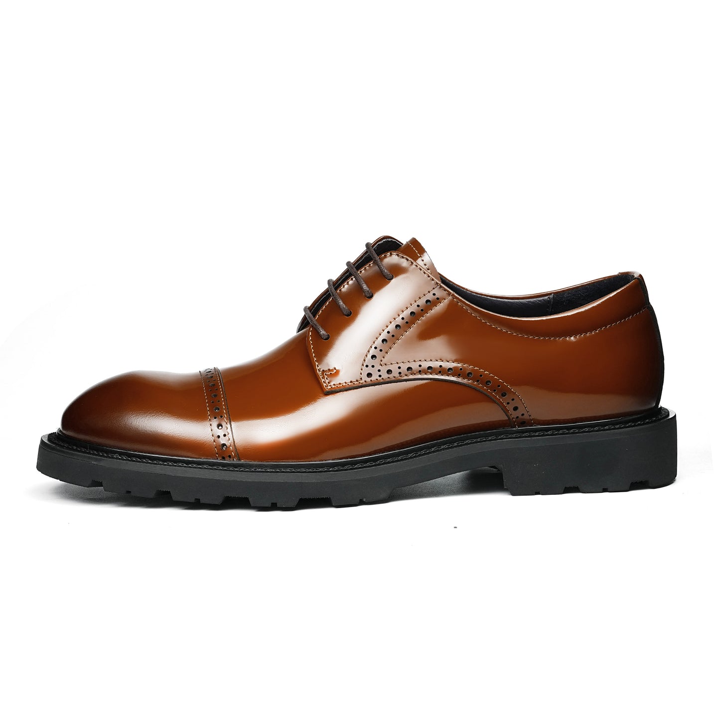 Men's Cap Toe Derby: Artisan Stitching & All-Terrain Assurance