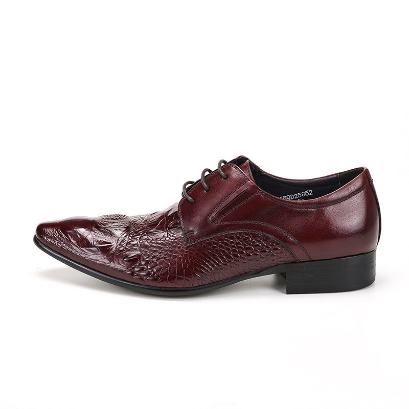Men’s Glossy Leather Derby Shoes