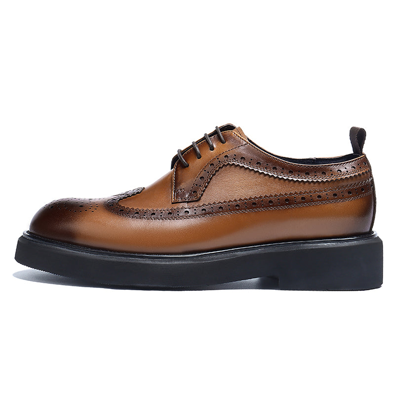 Men's Brogue Derby Dress Shoes