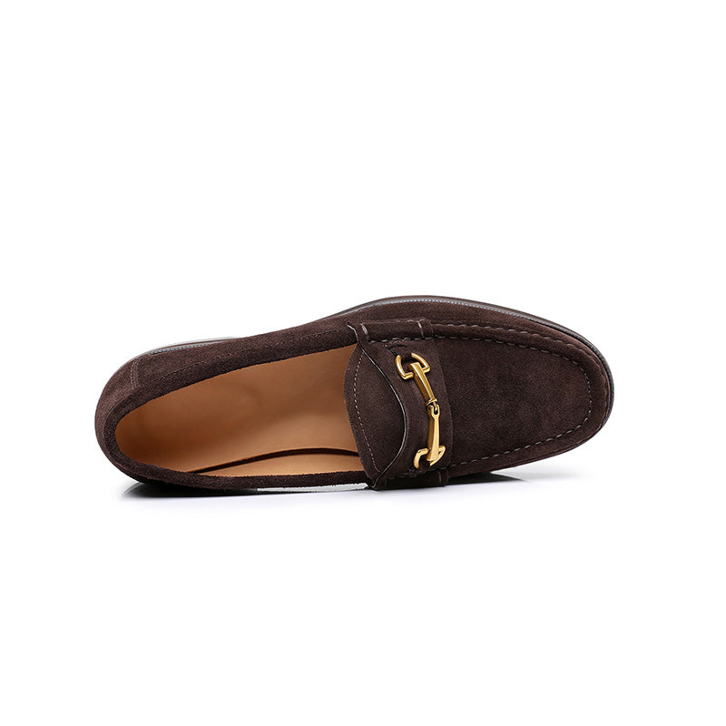 Men's Suede Loafers: Signature Hardware & Textured Comfort