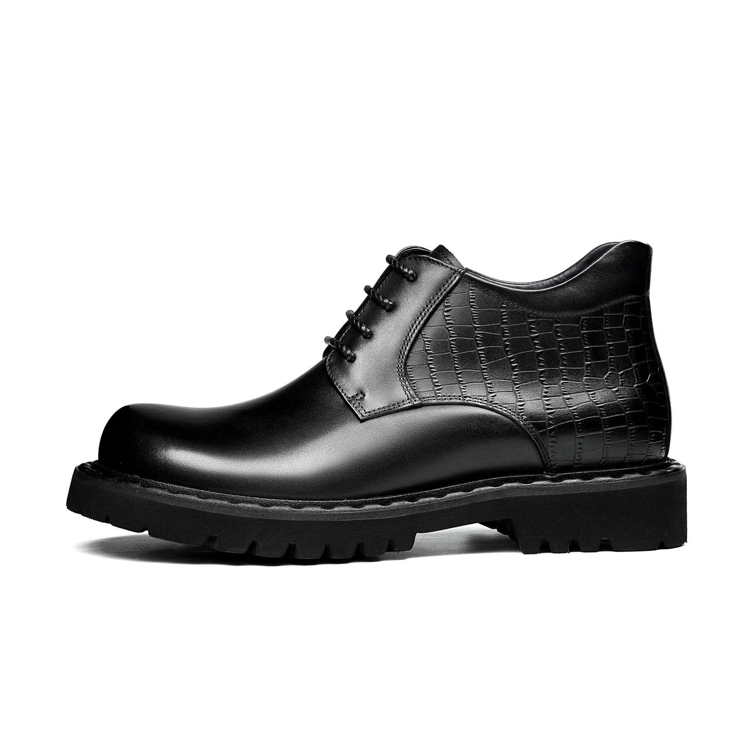 Men's Martin Boots Urban Rhythm: Textured Harmony & Bold Sole Composition