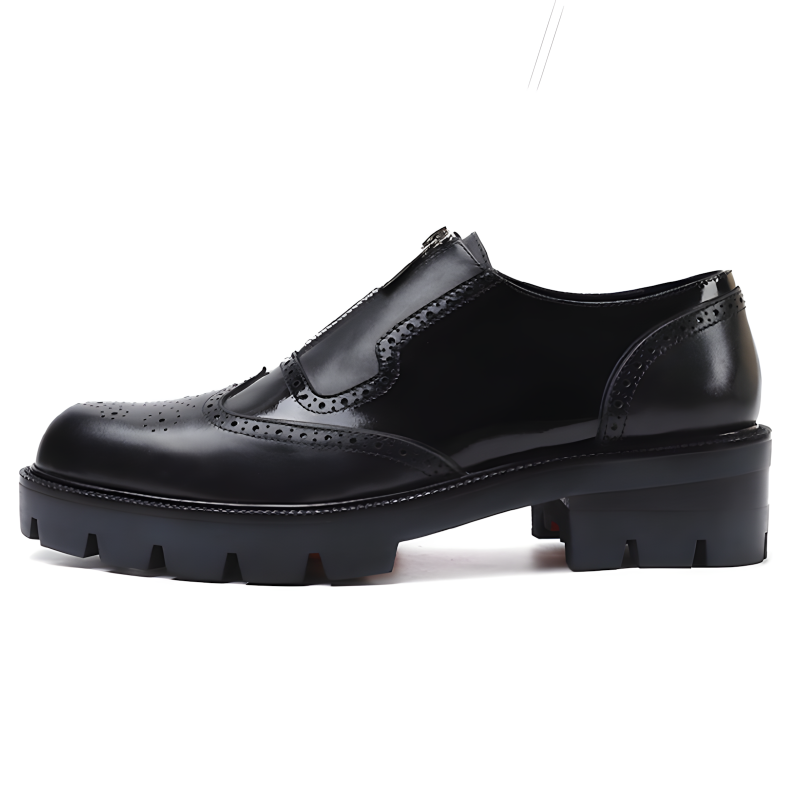 Men’s Oxford Shoes Wingtip Zipper