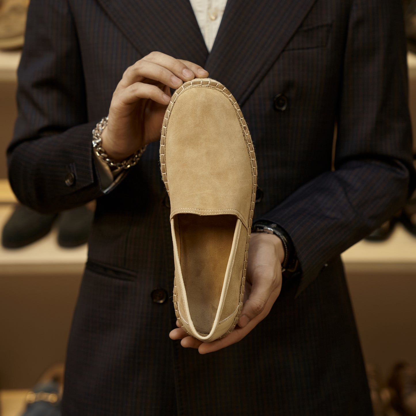 Men’s Sheepskin Slip-On Loafers – Soft Breathable and Slip-Resistant