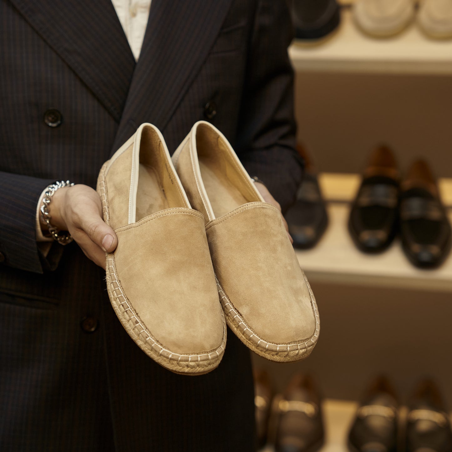 Men’s Sheepskin Slip-On Loafers – Soft Breathable and Slip-Resistant